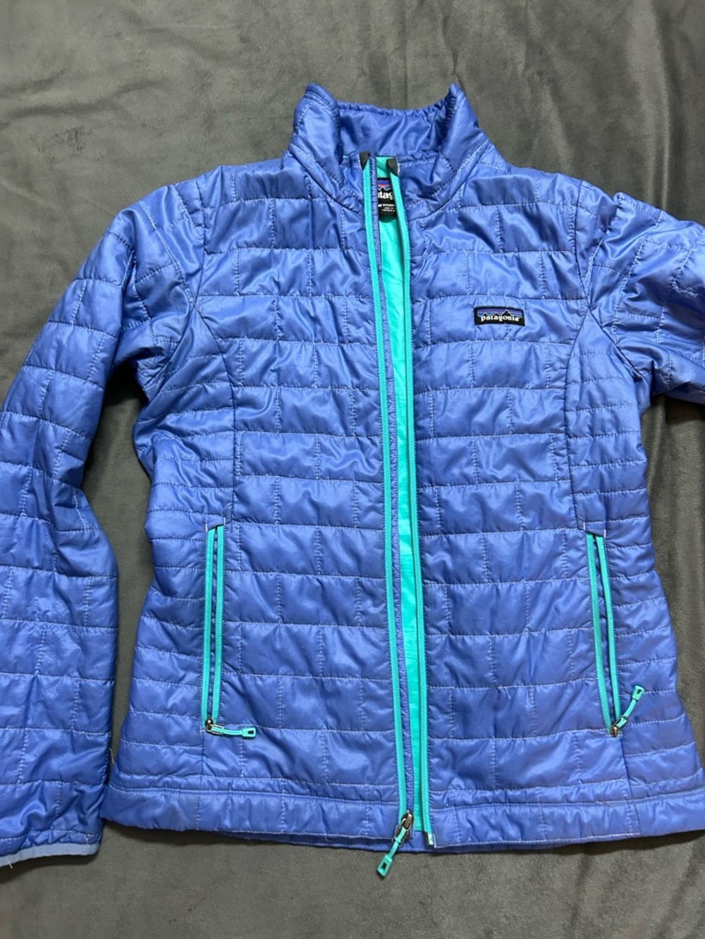 Patagonia Women’s Nano Puff in Lavender and Teal